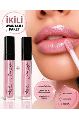 hommbitkisel Homm Life Shine Lipgloss 2005 Açık Pembe (PİNK) 2’li Parlatıcı Ruj +10 ML