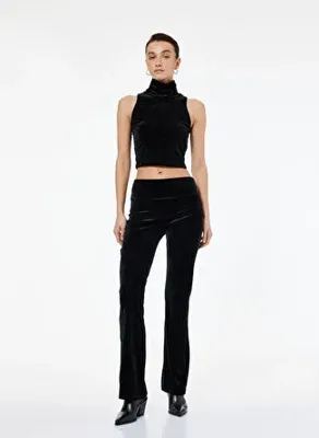 Koton Siyah Kadın Slim Fit Bluz 6WAK10058EK