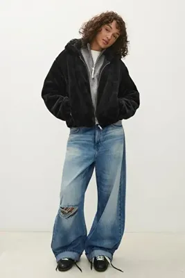 Bershka Kürklü kapüşonlu ceket
