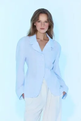 Sagaza Studio SS6012 Sırtı Bağlamalı Slim Fit Ceket