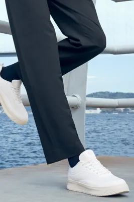 Derimod ACBC x Derimod Erkek Beyaz Bağcıklı Sneaker