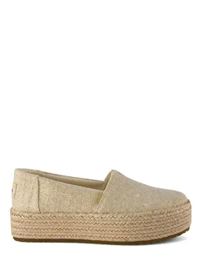 Toms Valencia Glimmer Slub Şampanya Kanvas Kadın Espadril
