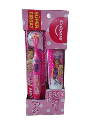 Colgate Barbie Çocuk Diş Macunu 75 ml + Barbie Diş Fırçası Seti