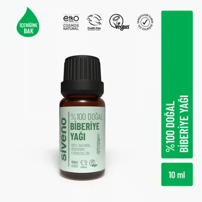 Siveno Doğal Biberiye Uçucu Yağı 10 ml