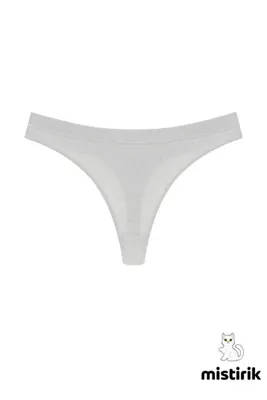MİSTİRİK Paulo Model Fitilli Tanga Slip Iz Belli Etmez Külot Gri Renk