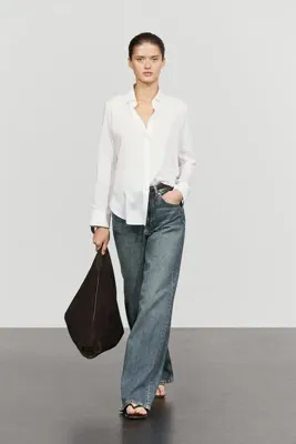 Massimo Dutti Liyosel dökümlü gömlek