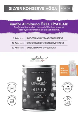 Smoothly Silver Konserve Sir Ağda 800ml - Profesyonel Konserve Ağda