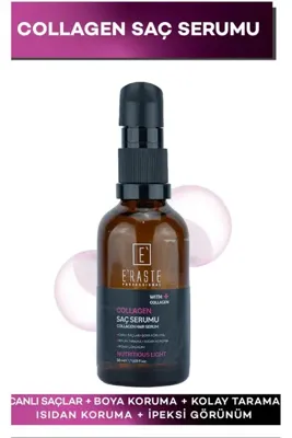 e'raste SAÇA CANLILIK KATAN KORUMA SAĞLAYAN KOLAGEN SERUM 50 ML