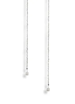 Ginza Design Jewelry Paradise Pırlanta Taşlı 14 Ayar Beyaz Altın Kadın Kolye