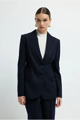 adL Çizgili Blazer Ceket