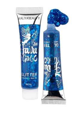 KALIYABEAUTY Mavi Glitter Parlatıcı