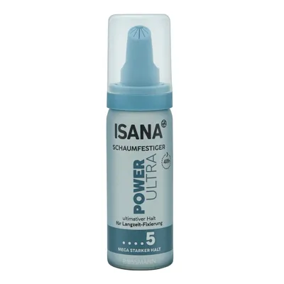ISANA Power Ultra Saç Köpüğü Ultra Güçlü, Seyahat Boy 50 ml