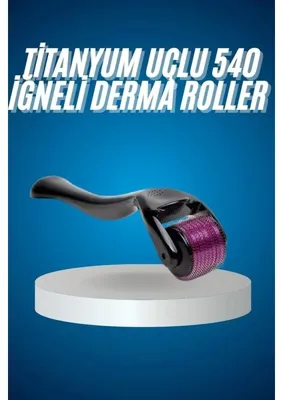 Hace Bazaar Titanyum Uçlu Derma Roller 540 Iğneli 1 mm Gözenek Azaltıcı Akne Izlerine Uygun