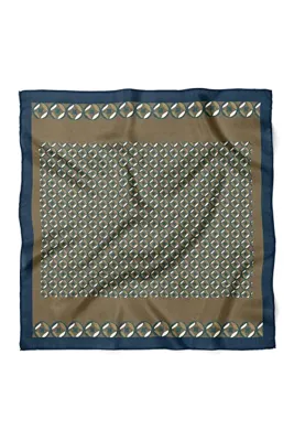 nehir eşarp Geometrik Desen Fular Bandana 70x70 Cm