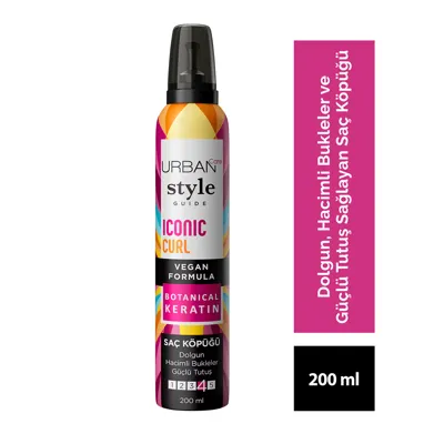 Urban Care Style Guide Saç Köpüğü Elastic Curl 200 ml