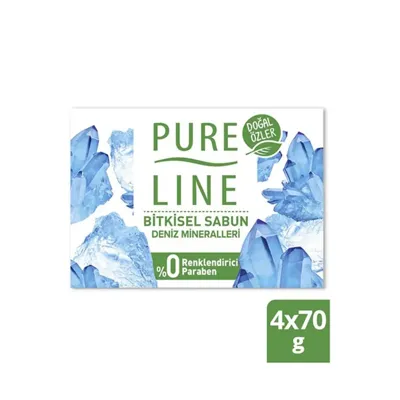 Pure Line Sabun 4*70 gr Deniz Minerali