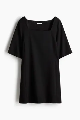 H&M Gabardin Düz Kesim Elbise