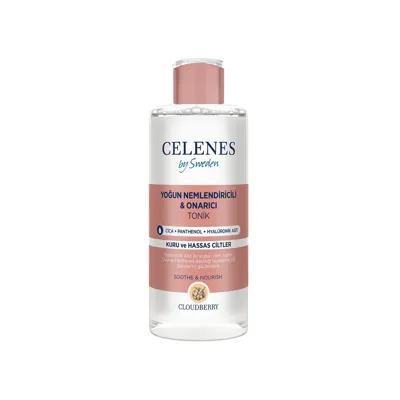 Celenes Cloudberry Hyalüronik Asit İçeren Yoğun Nemlendirici ve Yatıştırıcı Yüz Toniği 200 ml