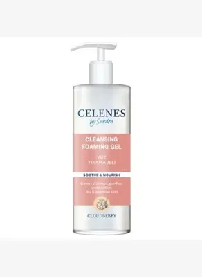 Celenes By Sweden Cloudberry Yüz Yıkama Jeli 250 ml Kuru ve Hassas Ciltler için Yatıştırıcı Arındırıcı
