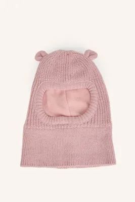 Defacto Kulak Aplikeli Triko Balaclava Atkı Kız Bebek I1119A526WN