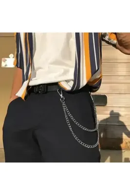 oldskoolbutik Chain İkili Pantalon Zinciri