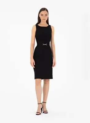 Pierre Cardin Siyah Slim Fit Dokuma Elbise50297162-VR046