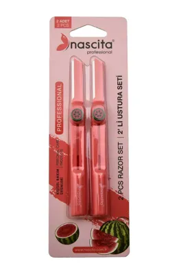 Nascita Geri Çekilebilir 2'li Razor Seti Karpuzlu Nasrazor008 Pembe