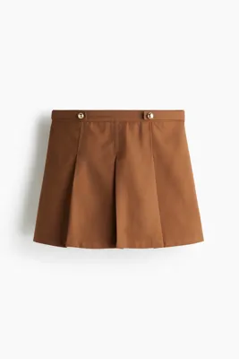 H&M Pileli Şort Etek