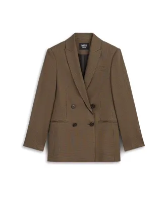 MISS IPEKYOL Desenli kruvaze blazer