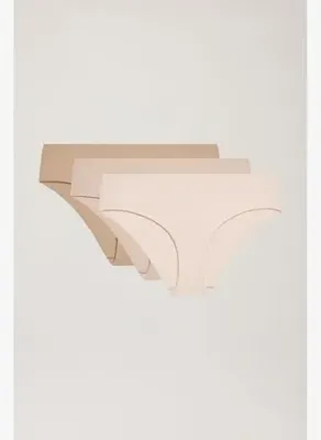 Los Ojos 3 Adet Görünmez Lazer Kesim Klasik Külot Laser Cut Briefs