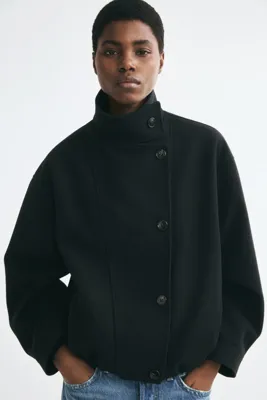 H&M Boru Yakalı Oversize Ceket