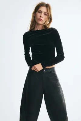 H&M Uzun Kollu ve Kayık Yakalı Üst