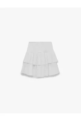 Koton Gipeli Viskon Crinkle Katlı Mini Etek