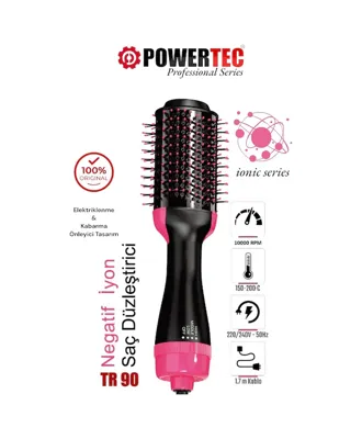 Powertec TR-90 Profesyonel Saç Düzleştirici ve Şekillendirici Iyon Özellikli Seramik Malzeme