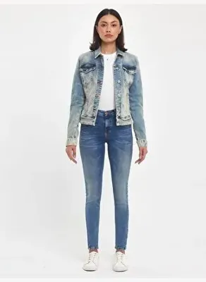 Ltb Dean X Dar Kesim Jean Mavi Ceket