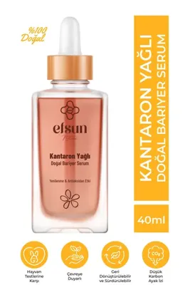Efsun Natural Nemlendirici ve Leke Görünümü Karşıtı Kantaron Yağlı Doğal Bariyer Serum 40 ml