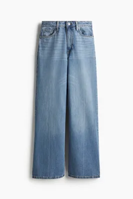 H&M Curvy Fit Feather Soft Wide Ultra High Jeans