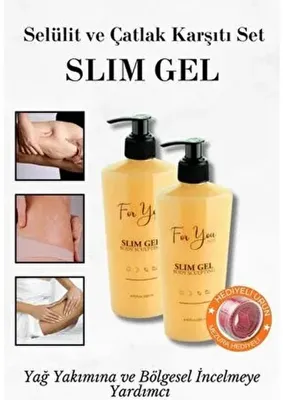 For You Gold Selülit, Çatlak Gidermeye Yardımcı Ve Sıkılaştırıcı Slim Jel, Selülit Kremi (2X250 ML)