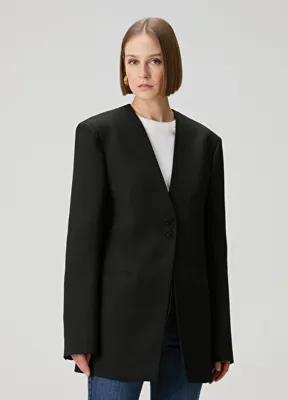 The Frankie Shop Winsen Siyah Blazer