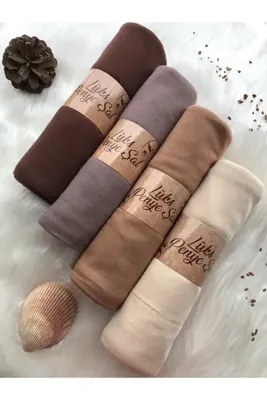 Naciye Sultan Penye Şal 4'lü Set (ÇİKOLATA - VİZON - KARAMEL - BEJ)