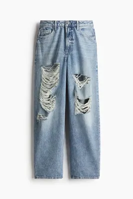 H&M Curvy Fit Baggy High Jeans