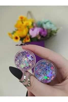 hbtasarim Glitter Far Simli Jel Yüz Ve Vücut Simi Set Parlak Glitter