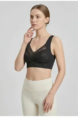 Sweet Sauna Mufy Sütyen Destek Cepli Pedli Esnek Bralet Dikişsiz Balensiz Rahat Dantel Detaylı Büstiyer