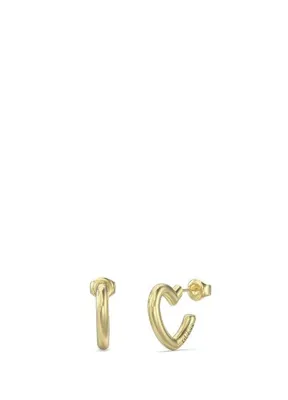 Guess JGUJUBE05535JWYGTU Iconique Kalpli Altın Rengi Çelik Kadın Küpe