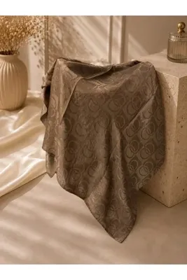 SEMİVA Halka Desen Latte Vizon Renk Eşarp