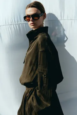 H&M Oversize Gabardin Ceket
