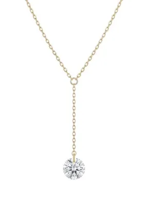 Ginza Design Jewelry Yuwe Pırlanta Taşlı 18 Ayar Altın Kadın Kolye