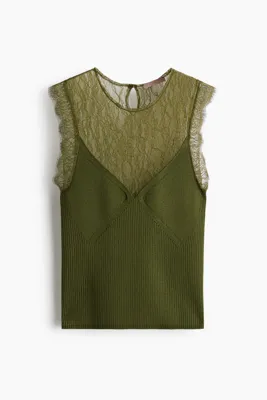 H&M Lastik Örgülü Üst