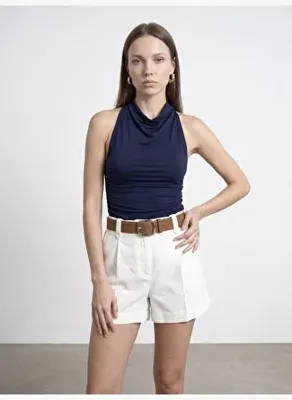 Dilvin 21246 Degaje Yaka Top