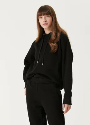 Amour et Naturel Siyah Kapüşonlu Sweatshirt